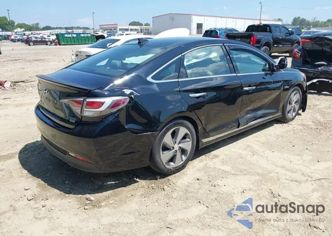 2016 Hyundai Sonata Hybrid Limited из США, поврежденный, VIN KMHE34L16GA008452